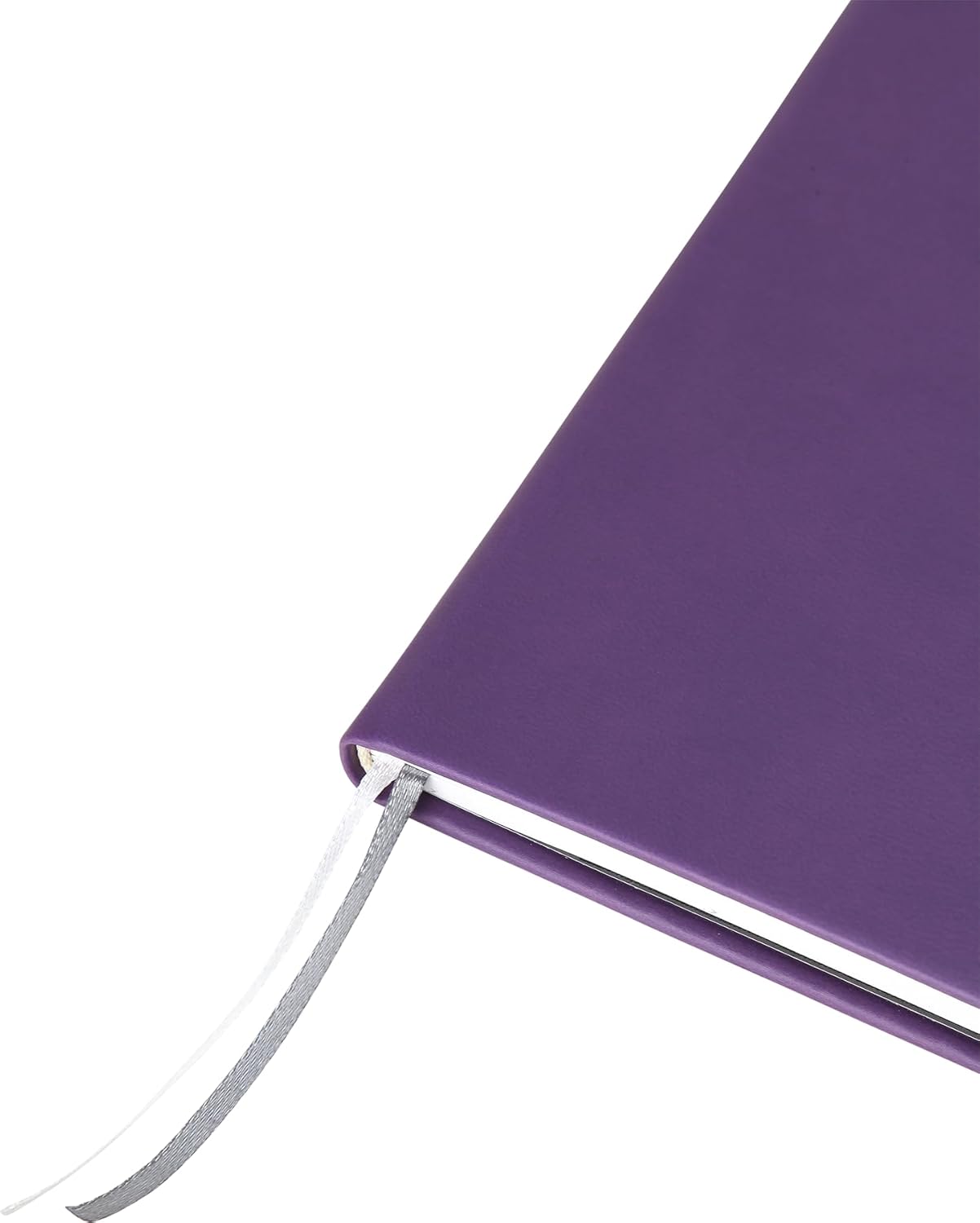 Eccolo Hardbound Writing Journal, Cool Jazz, 192 Pages of Cream Lined Paper with Elastic Band Closure, Lay Flat Design, Interior Gusset Pocket and Double Bookmarks (Eggplant, 7.25-x-9.6 Inches)