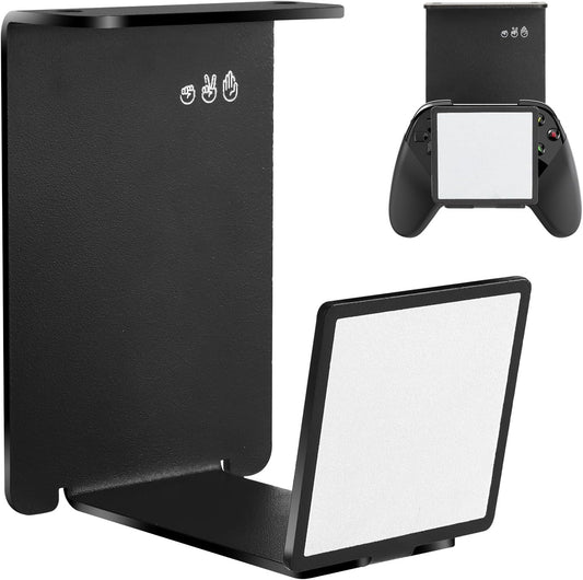 HC128 Headphone Holder Hanger for Desk, Include Adhesive Strips, Universal Headset Stand for PS4/PS5/Xbox/PC/Mac/Headphones Game Controller Hanger (Square)