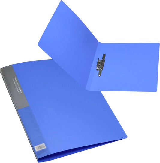 Acocony 11x17 Binder Ledger Size 11x17 Folders Punchless with Clamp Tabloid Folder Plastic Blue Pack of 1