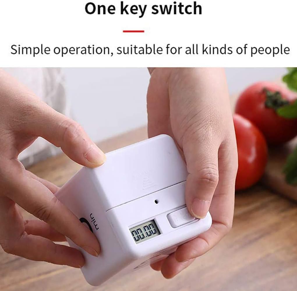 JOYIT Cube Timer - 1, 3, 5 & 10 Min Countdown, Kitchen & Outdoor Timer