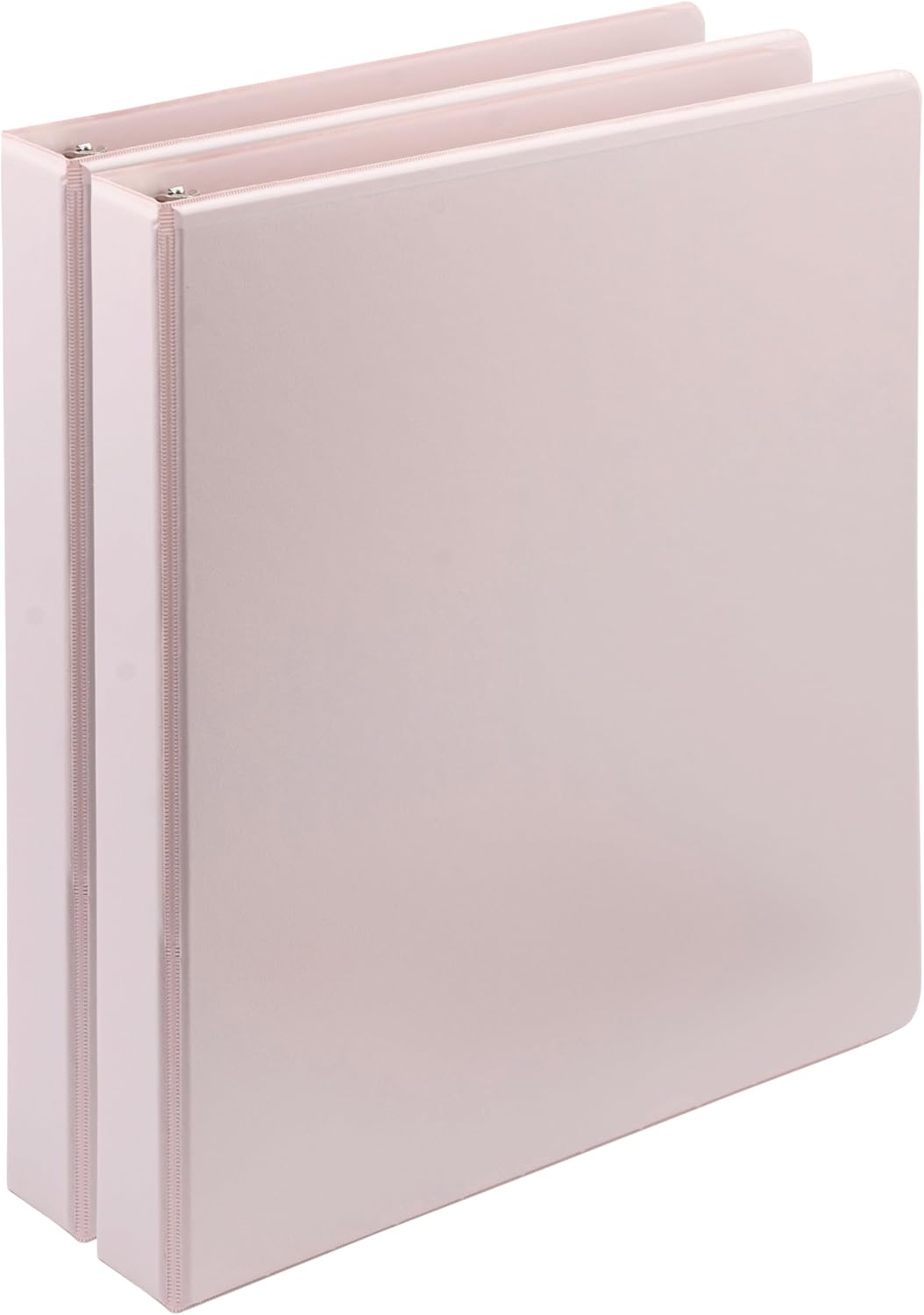 Samsill Plant-Based 1 Inch Durable D-Ring, Made in USA, View Binder, Eco-Friendly, USDA Certified Biobased, 2 Pack, Rose