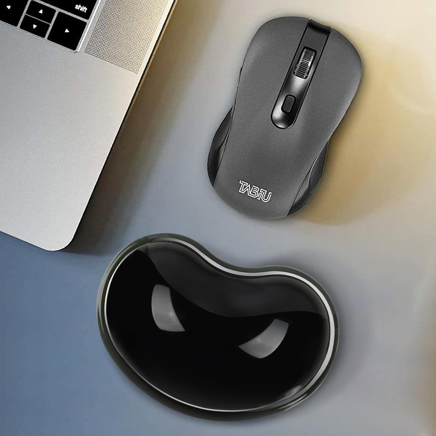 Ergonomic Gel Wrist Rest for Mouse, Computer Mouse Wrist Support for Arm Pain Relief, Heart-Shaped Cute Hand Wrist Cushion for Home and Office Working Gaming Anti-Fatigu