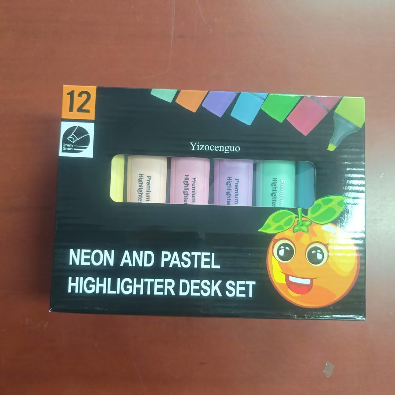 Highlighters Assorted Colors, 12 Colors with Base, Bible Highlighter, Aesthetic Highlighters, Chisel Tip Marker Pen, for Office School Supplies