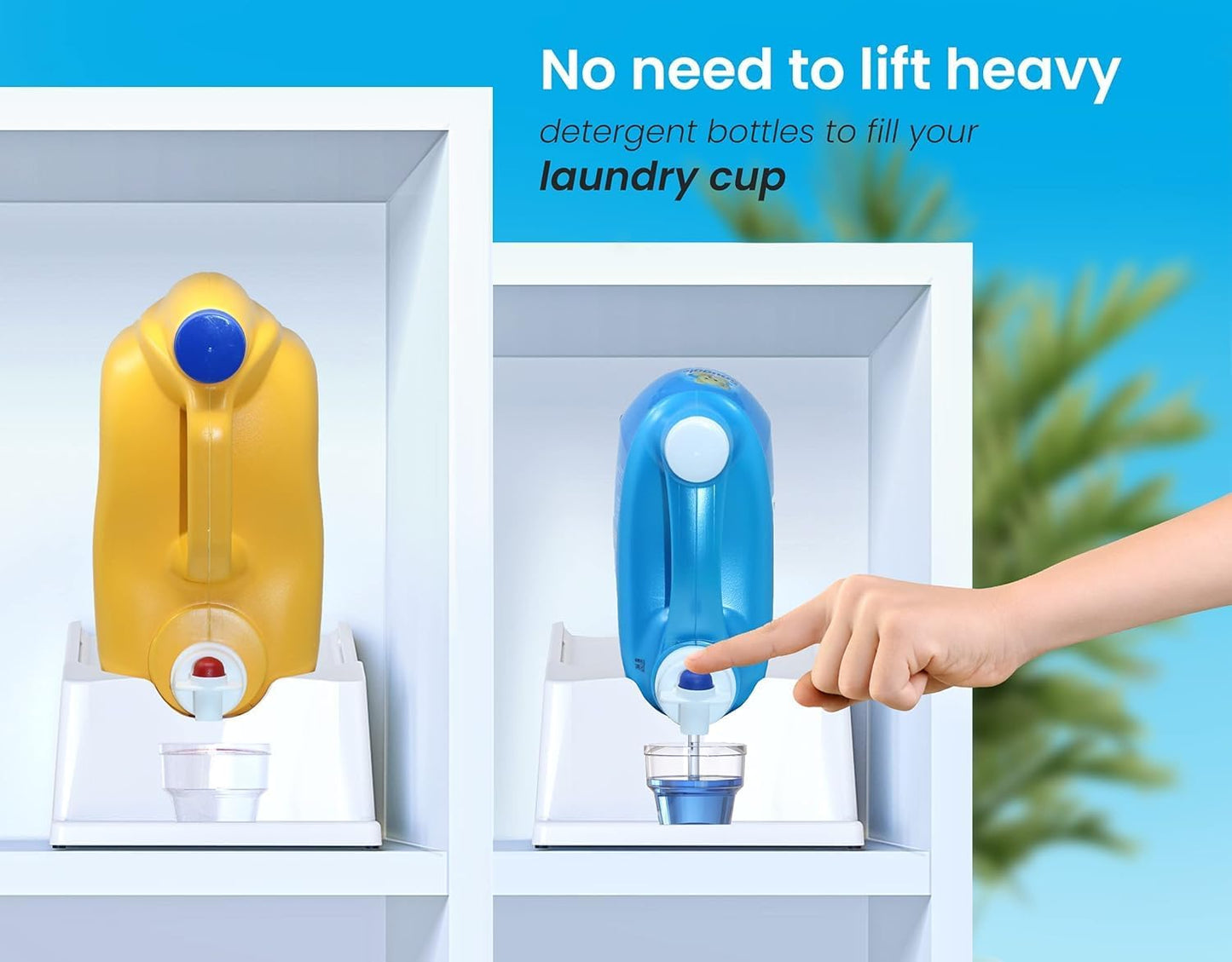 TidyFriend 3 in 1 Home Organization Kit – Stackable Storage Bins, Laundry Detergent Stand & Refrigerator Egg Drawer, Perfect Holiday Gift for Moms, Homemakers & Home Organization Lovers