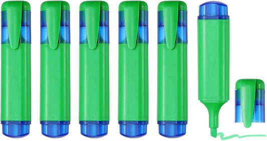 PATIKIL Cute Highlighters, 6 Pack no Bleeding High Lighters Colored Marker Pens Large Capacity Big Bulk Pastel for Office Supplies Books Journal Studying DIY Home, Light Green
