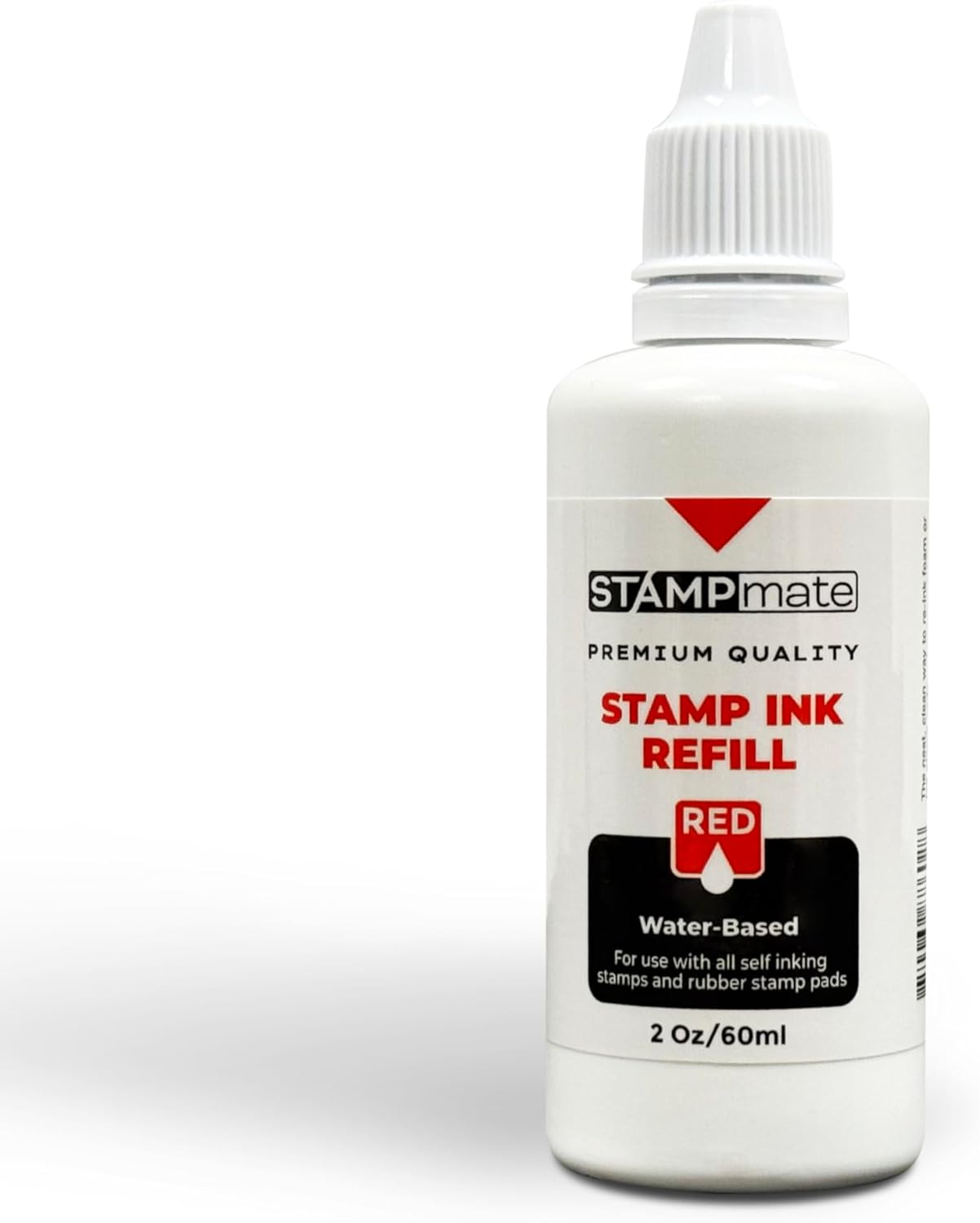 Premium Refill Ink for Self-Inking Stamps and Stamp Pads - 2 oz. Bottle (Red)