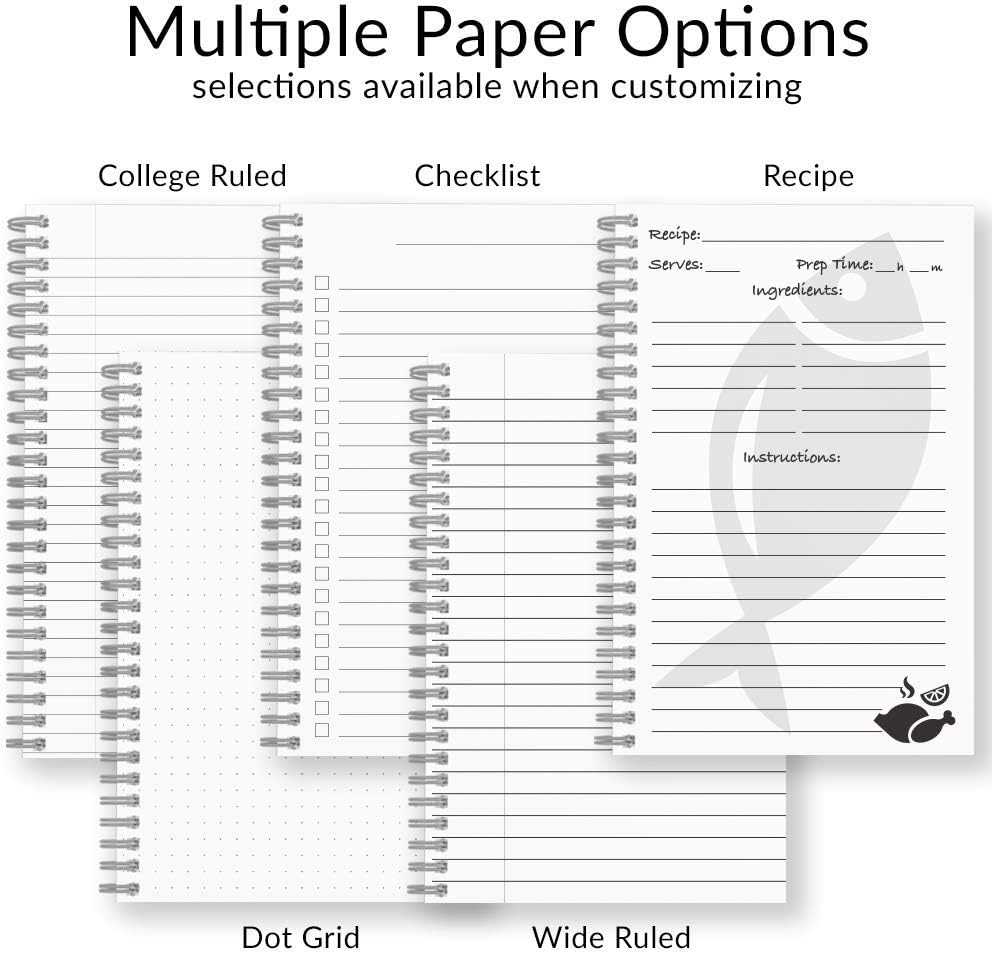 Gotcha Covered Notebooks Lifeguard Personalized Religious Notebook/Journal, Laminated Soft Cover, 120 pages of your selected paper, lay flat wire-o spiral. Size: 5.5” x 8.5”. Made in the USA