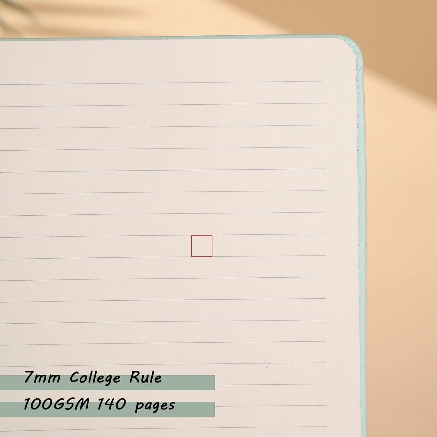 Spiral Notebook for Women, Durable A5 Leather Hardcover Notebooks, 140 Lined Pages, Cute Notebooks for Perfect Supplies at School, 8.3 x 6.2 in