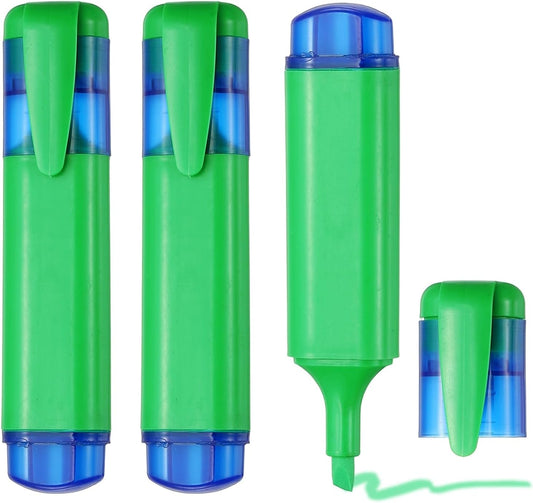 PATIKIL Cute Highlighters, 3 Pack no Bleeding High Lighters Colored Marker Pens Large Capacity Big Bulk Pastel for Office Supplies Books Journal Studying DIY Home, Light Green