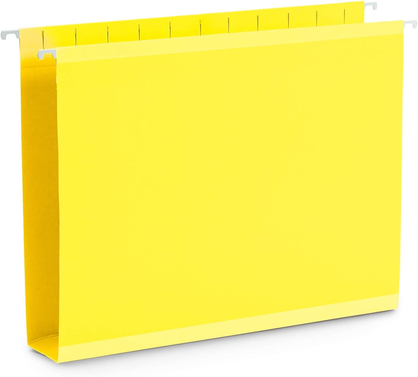 Blue Summit Supplies 25 Extra Capacity Hanging File Folders Letter Size 2 Inch Expansion, Expanding Hanging File Folders, Wide, Expandable, Reinforced 12pt Paper, Assorted Colors