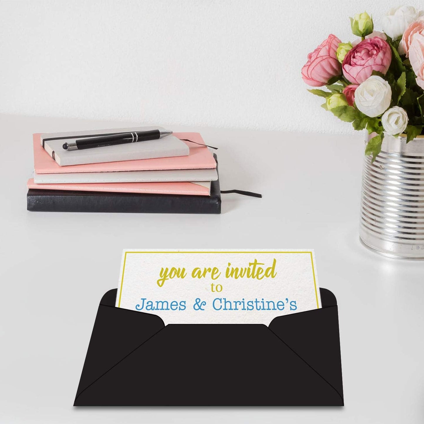 #10 Black Color Envelopes | Colored Standard Business Size Mailers | Value Pack of 500 Per Pack | 4 1/8 x 9 1/2 Inches (Black)