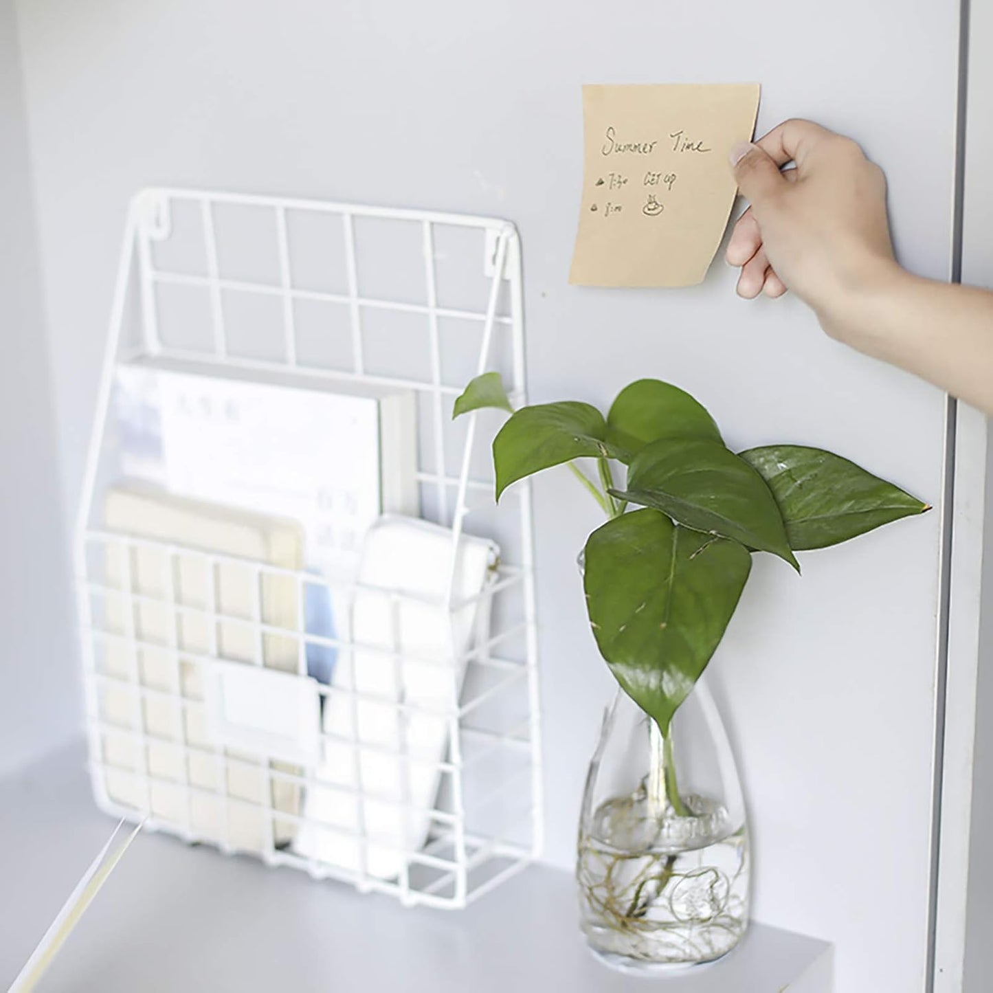 VANRA Sticky Notes 4 x 4-Inches Self-Stick Note Cube Memo Pads Strong Adhesive, 400-Sheets/Cube (Kraft Brown)