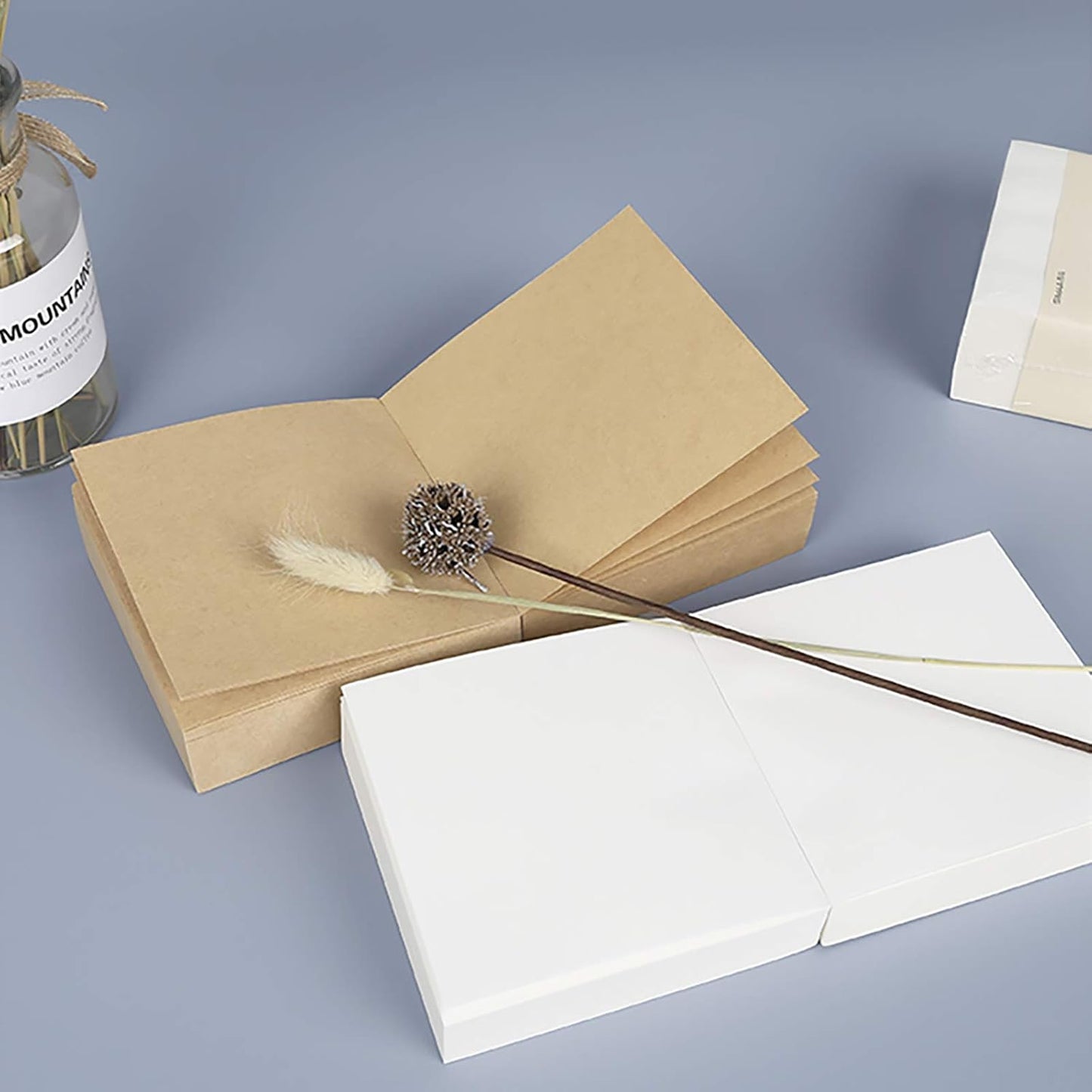 VANRA Note Cube 4 x 4 Inch (Not Sticky) Memo Cube Refill (No Holder) Tear-Off Pages (Not Loose) Blank Scratch Pads, 400-Sheets/Cube (Ivory White)