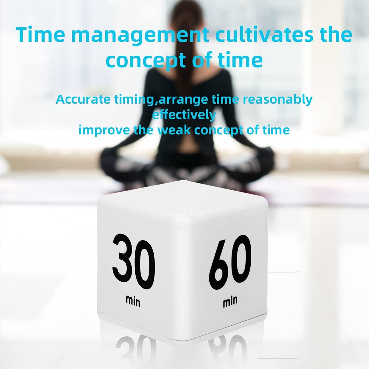 JOYIT Cube Timer - 15, 20, 30 and 60 Minutes Countdown Timer for Kitchen, Outdoor and Workout