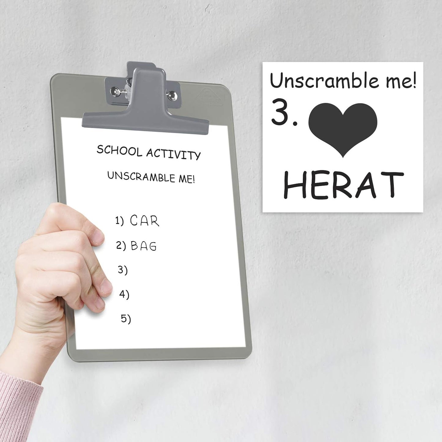 Acrimet Clipboard Memo Size A5 (9 1/4" x 6 1/3") Premium Metal Clip (Plastic) (Smoke Color) (6 Pack)