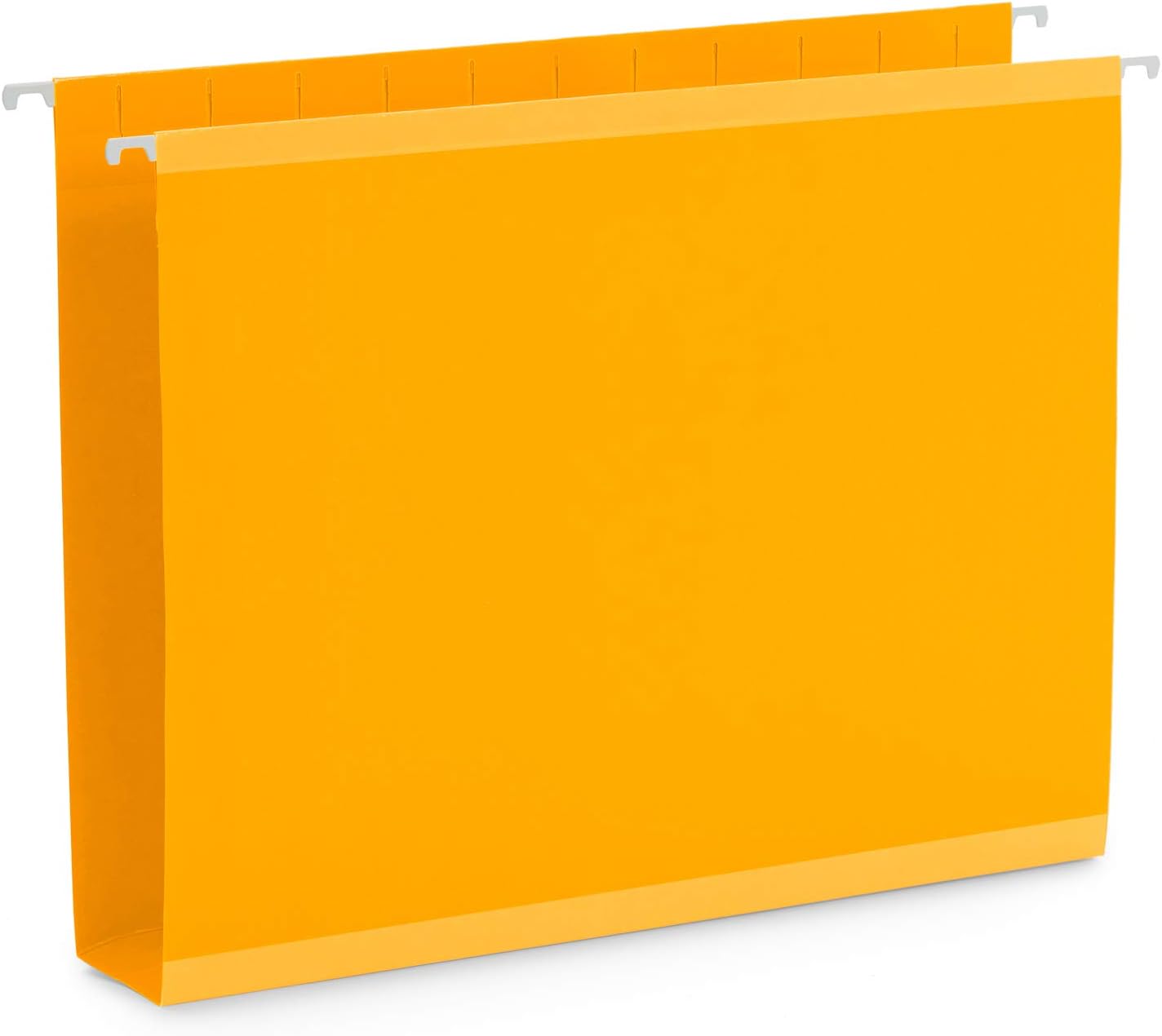 Blue Summit Supplies 25 Extra Capacity Hanging File Folders Letter Size 2 Inch Expansion, Expanding Hanging File Folders, Wide, Expandable, Reinforced 12pt Paper, Assorted Colors
