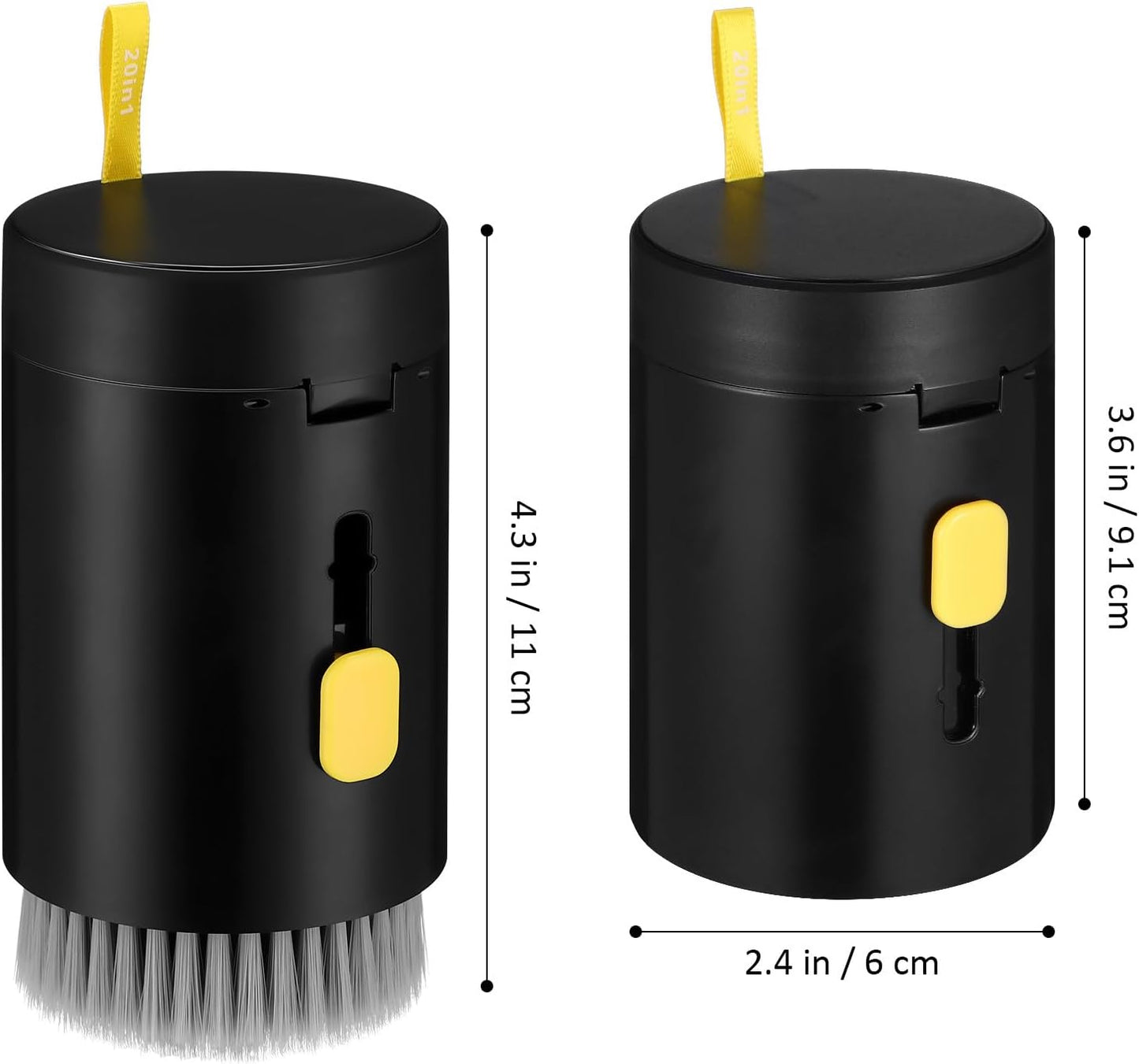 Electronic Device Cleaning Kit for Laptops Keyboards Cameras Earbuds Multi-Purpose Brush for Detail Cleaning Gentle Screens with Portable Storage Container