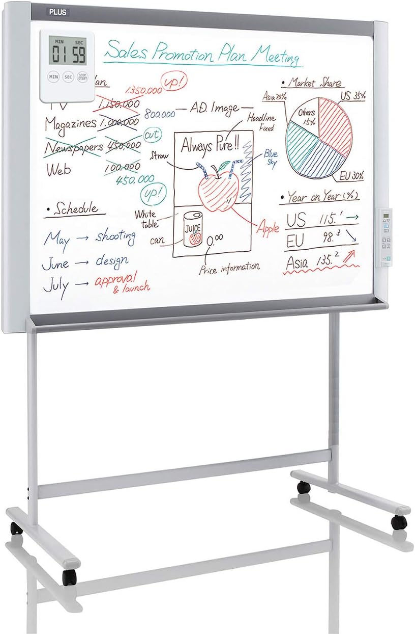 Attom Tech 2 PCS Ultra Slim Digital Kitchen Timer with Loud Alarm and Magnet Back, Large Display, Small Thin Mini Countdown Up Timer for Cooking Baking Sports Nap Games Office, White