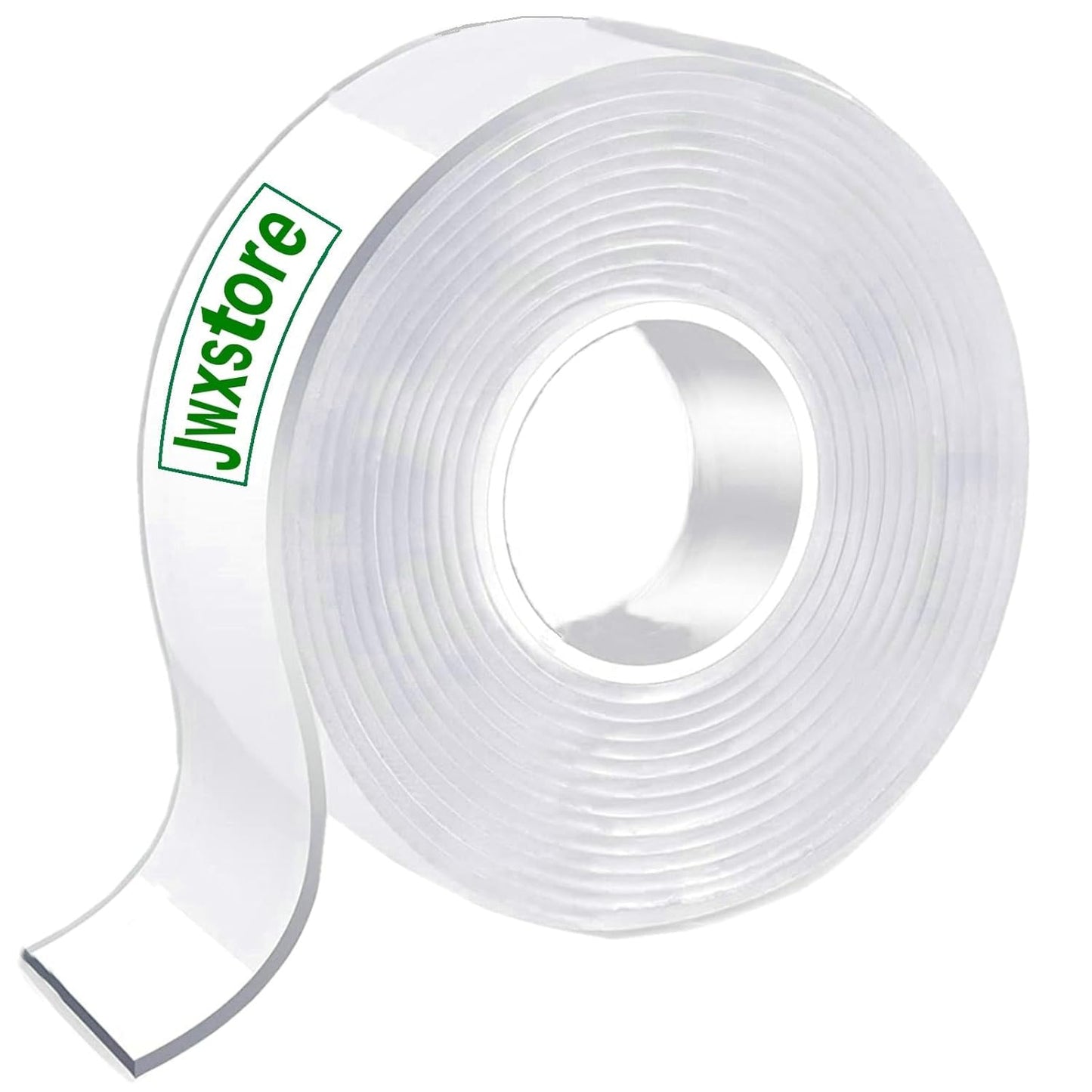 Double Sided Mounting Tape Heavy Duty, Clear Multipurpose Removable Sticky Strips, Reusable Strong Wall Tape Picture Hanging Strips Poster Carpet Tape, 5.0m X 2.0cm