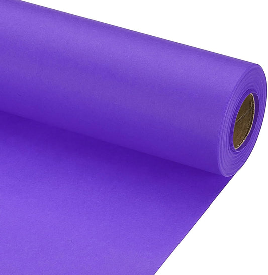 PATIKIL Wrapping Paper, 17" x 600"(49') 70 GSM Craft Paper Roll Kraft Packing Paper for Poster Bulletin Board, Gift Wrapping, Violet Blue