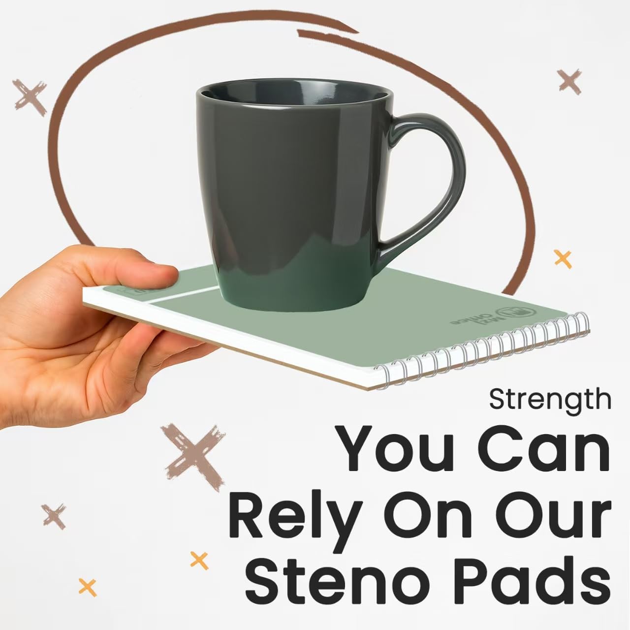 Steno Notebooks Top Spiral 6x9 | Steno Pads -5 Assorted Color | Steno Notepad Gregg Ruled | Spiral Notepads for Work, School, College, Office Note Taking | Professional Notebooks for Work.