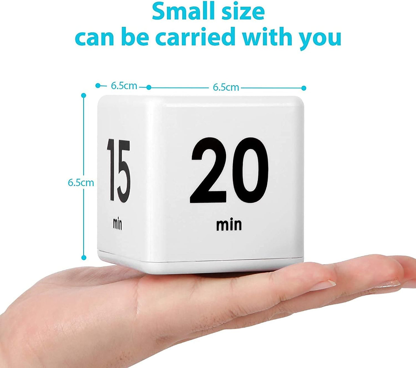 JOYIT Cube Timer - 15, 20, 30 and 60 Minutes Countdown Timer for Kitchen, Outdoor and Workout