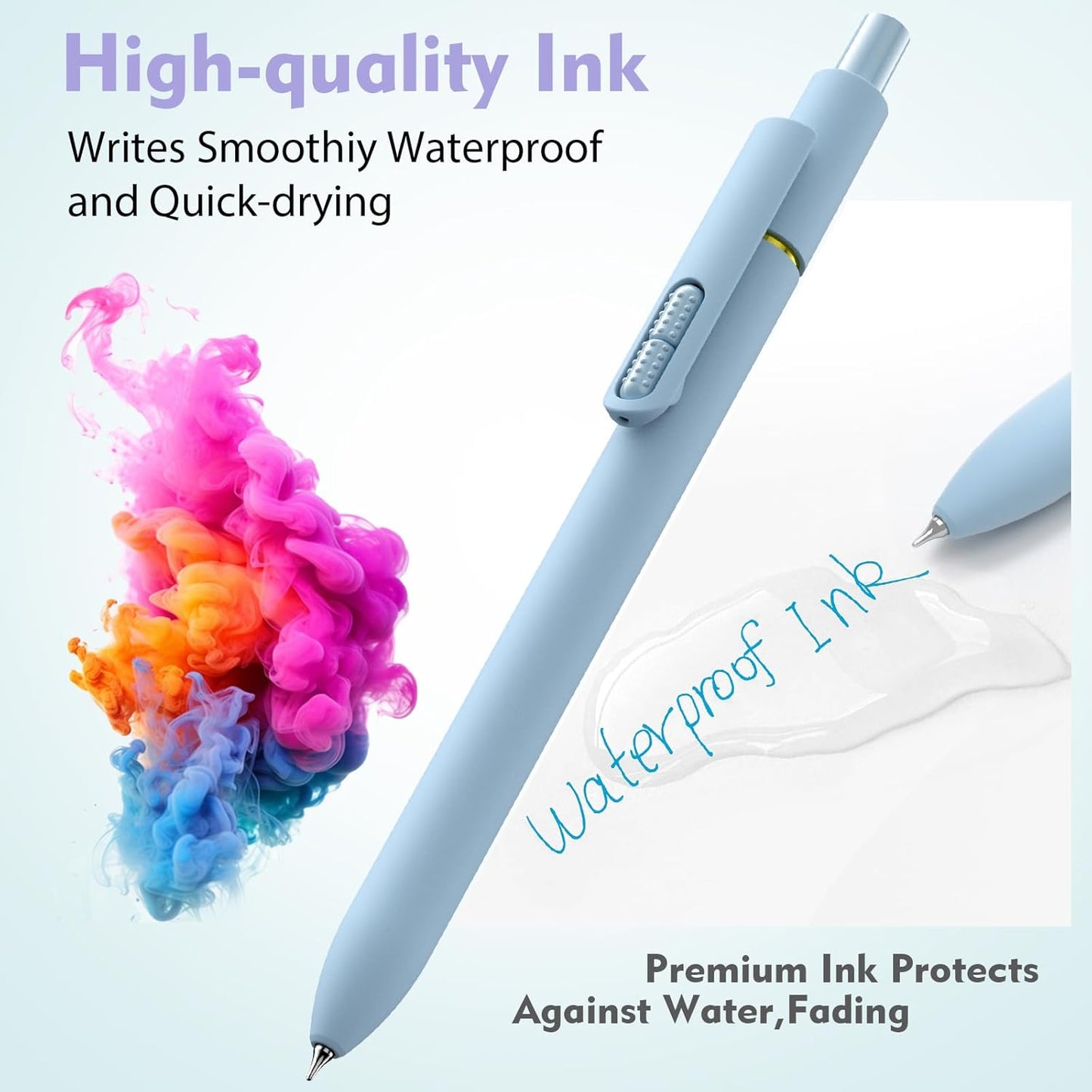 16 Pack Colorful Gel Ink Pens，Quick-Dry 0.7mm Fine Point Fidget Pens for Smooth Writing, Journaling & Drawing, Aesthetic Pens for Women, School & Office Supplies (16 Pcs Vintage＋Morandi Colors)