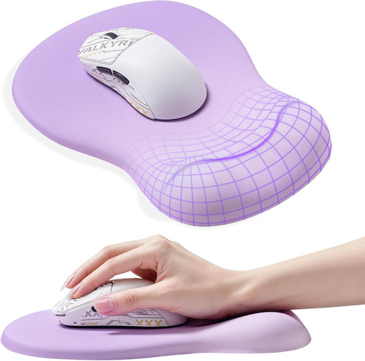 Ergonomic Mouse Pad with Wrist Rest - Mousepad Wrist Support, Memory Foam with Massage Design Wrist Rest for Mouse