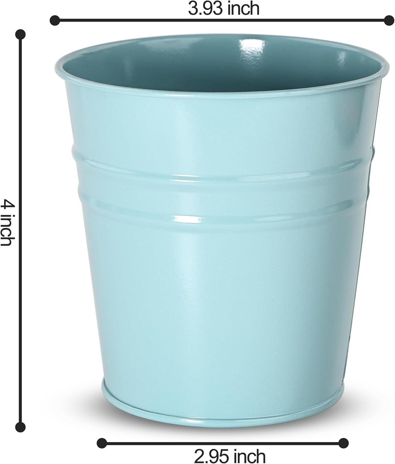 Pen Holder Cups for Desk,Metal Pencil Holder,Marker Pen Storage Holder Desktop Stationery Organizer Makeup Brush Holders, Desk Accessories & Workspace Organizers for Office School Home -2 Pack (Blue)