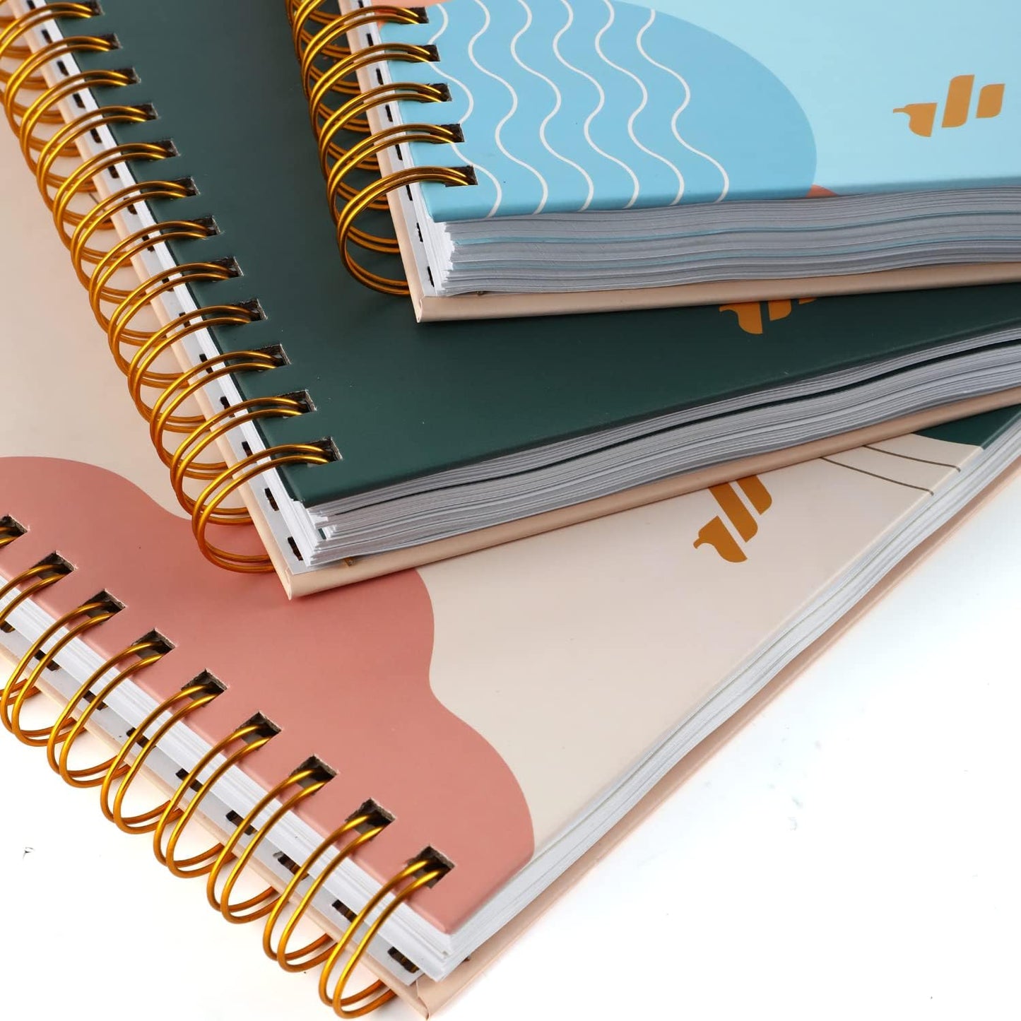 Spiral Notebook 3-Pack – 3 Subject B5 College Ruled Journaling Notebooks, 300 Pages, 100 GSM Thick Paper, 10.25" x 7.25", with Dividers, School Supplies for Students, Professionals