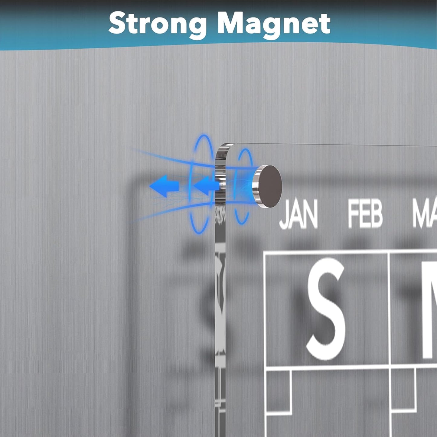 4Pcs Acrylic Magnetic Dry Erase Board Calendar for Fridge, Clear Monthly Weekly Daily Meal Menu Planner Whiteboard for Refrigerator, Notepad Memo White Board, w/ 8 Colors Markers, 15"x11"