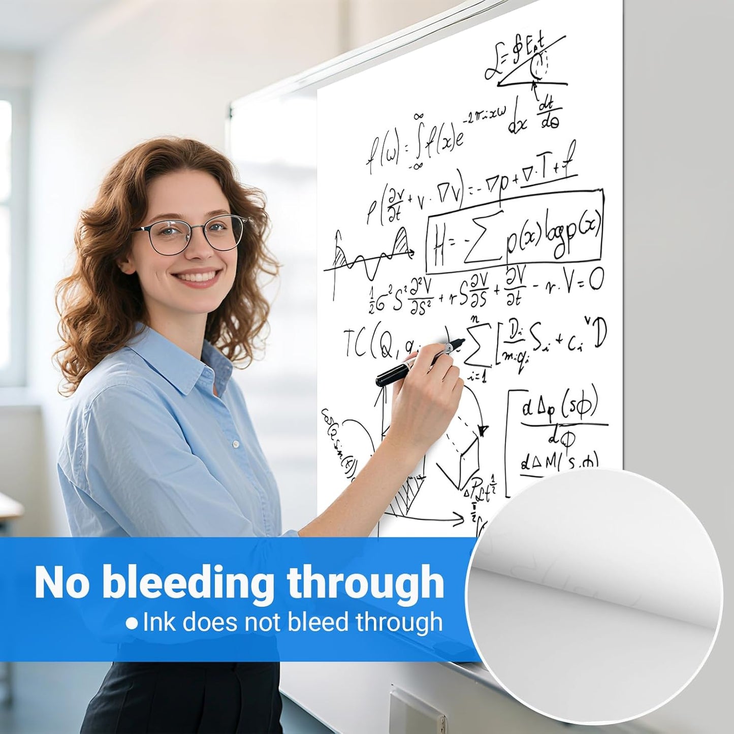 AFMAT Sticky Easel Pads, 25 in x 30 in Flip Chart Paper for Teachers, Super Sticky & Bleed-Resistant, Self-Stick Anchor Chart Paper for Office/Classroom/Whiteboard/Wall/Windows, 30 Sheets/Pad, 5 Pads