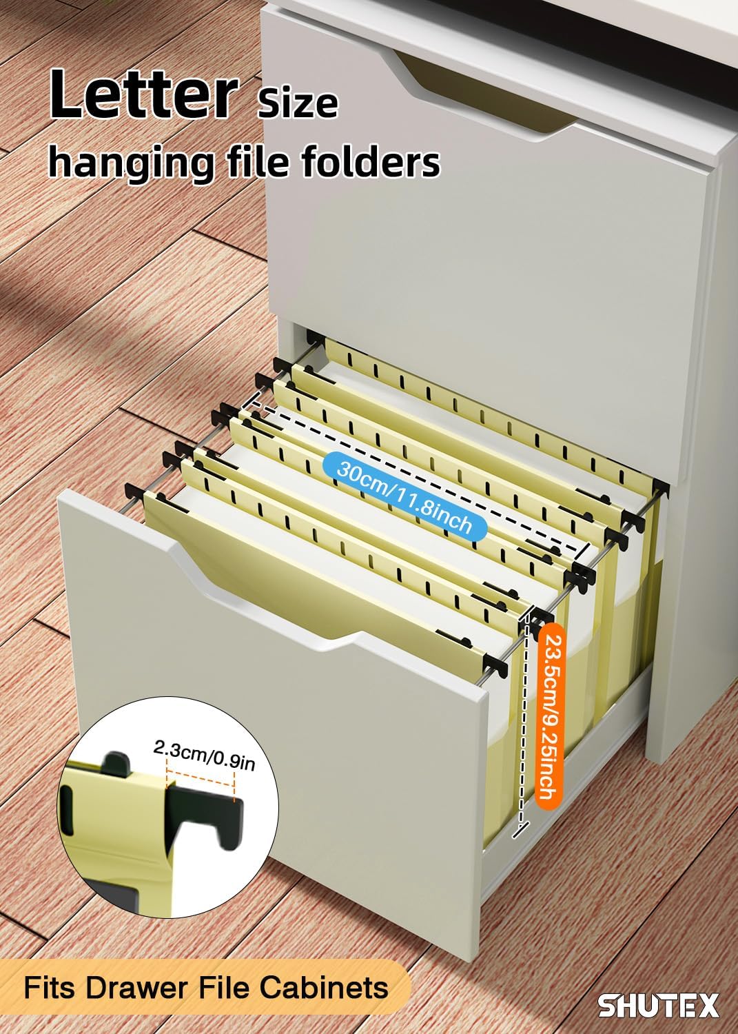 Extra Capacity Plastic Hanging File Folders,12 Pack Reinforced Hang Folder, Heavy Duty File Folders for Filing Cabinet for Bulk Files/Medical Charts, File Folders & Accessories(Cream Yellow)