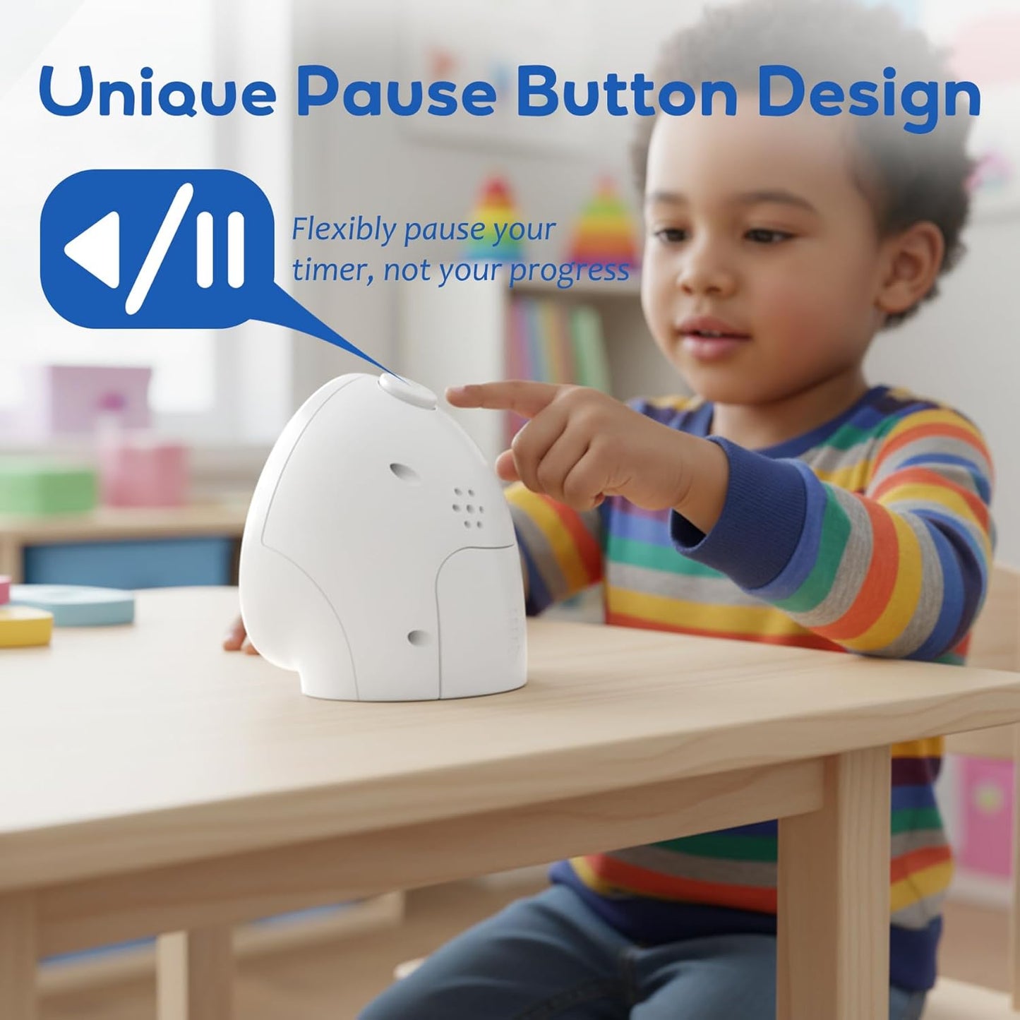 BellMan Visual Timer with Pause Button, 60 Minute Countdown Mercury Timer for Kids and Adults with Silent Operation, Study and Meetings Time Management Tool, Design for Home, Office and Gift,Astronaut