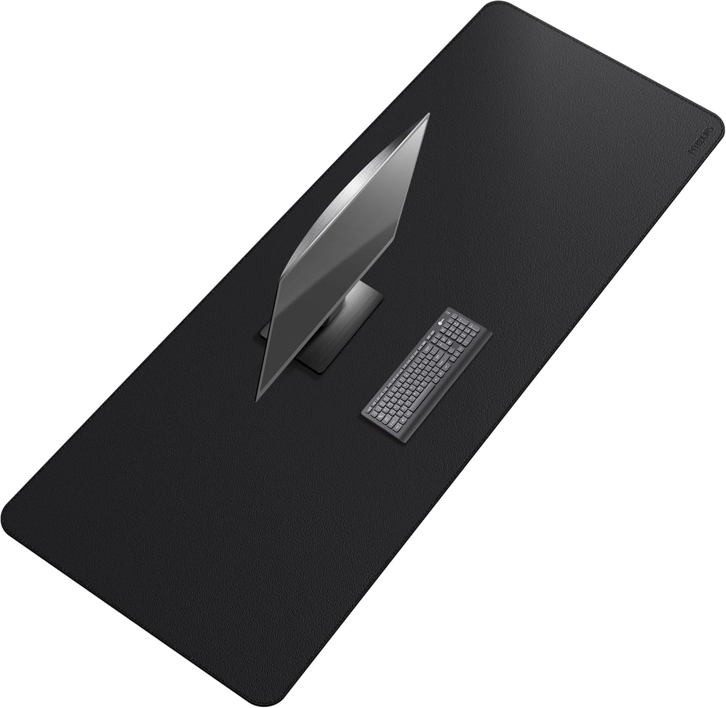 Mydours 75" x 24" Super Large Desk Pad, Desk Protector Mat with PU Leather, Large Desk Blotter Mat for Office, Home & Writing, Full Desk Pad for Keyboard and Mouse (Black)