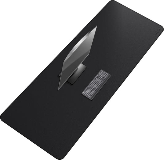 Mydours 75" x 24" Super Large Desk Pad, Desk Protector Mat with PU Leather, Large Desk Blotter Mat for Office, Home & Writing, Full Desk Pad for Keyboard and Mouse (Black)