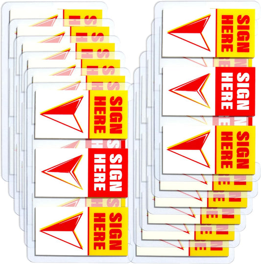 Sign Here Index Marker, Assorted Colors Sign Here Tabs Sign Post Here Index, Flags Vital Signs Sticky Notes for documents notebooks Contracts, Books,Files or Notary Supplies