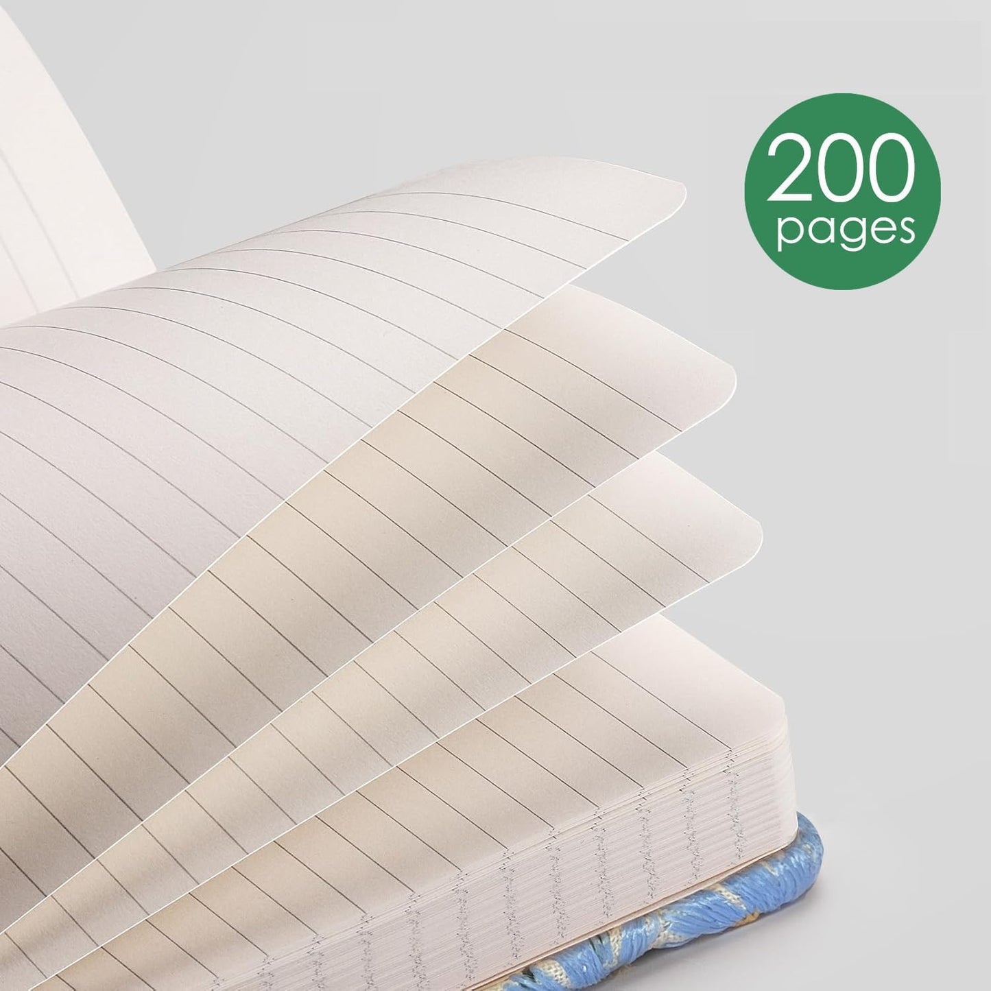 Daisy Gift, Flower Journal, Embroidered Notebook, Beautiful Journals for Women, 8"x6", Hardcover, Lay Flat, A5, Wide Ruled, Writing Journal, Cute Notebook, Pretty Journal, Yellow Daisy