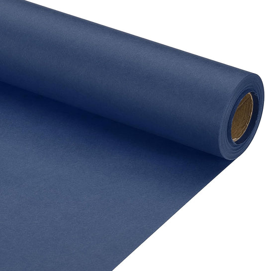 PATIKIL Wrapping Paper, 12" x 394"(33') 70 GSM Craft Paper Roll Kraft Packing Paper for Poster Bulletin Board, Gift Wrapping, Navy Blue