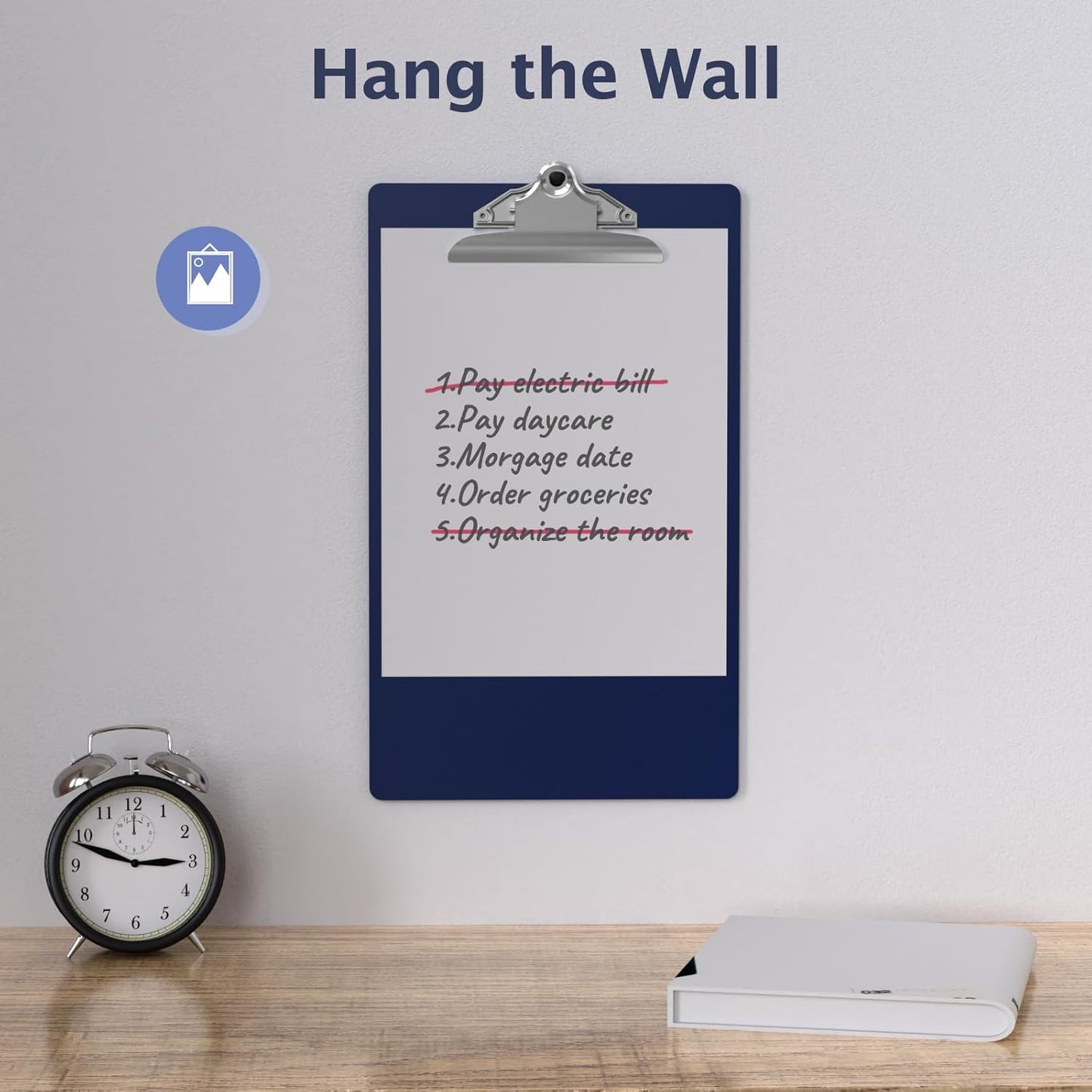 Legal Size Clipboard, Blue Plastic 8.5 x 14 Clip Board for Lawers, Heavy Duty Butterfly Clip, 9 x 15 in, Office & School Supply(Pack of 10)