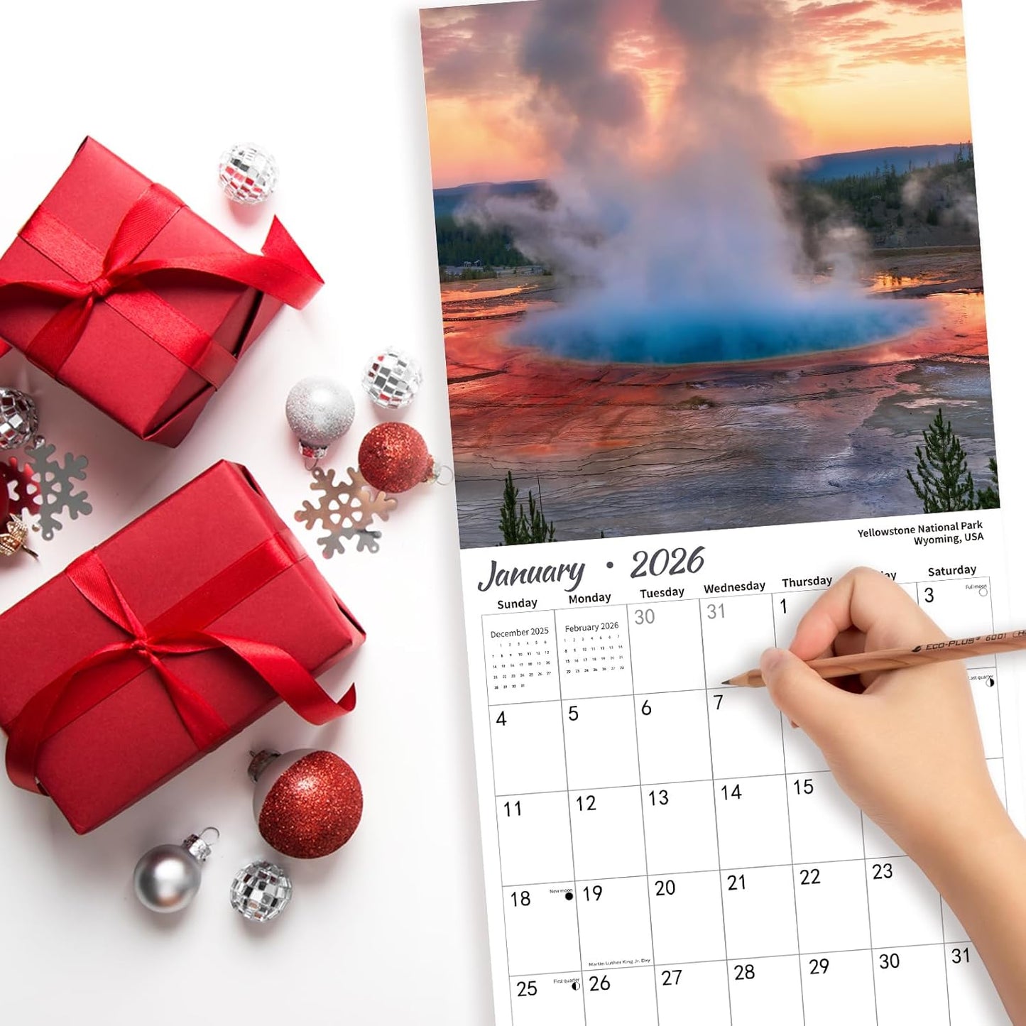 2026 Wall Calendar NATIONAL PARKS | 12 Month Hangable Nature Calendars | 12" x 24" (Open) | Thick & Sturdy Paper for Organizing & Planning | Giftable | NATIONAL PARK