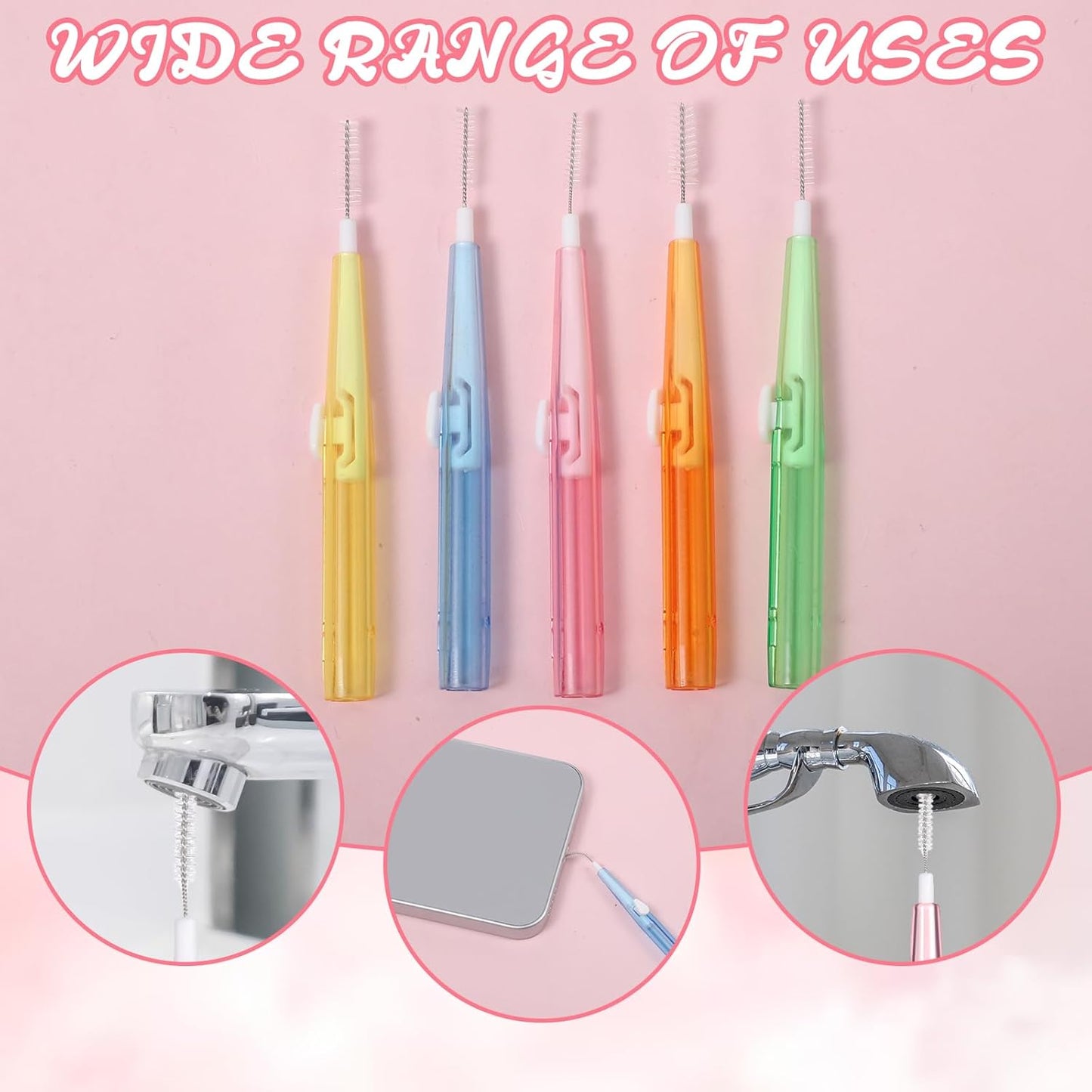 5 Colors Phone Speaker Cleaning Kit, 20 Pack Anti-Clogging Mini Nylon Cleaner Brushes, Multifunction Speaker Port Cleaner for 17 Pro Max Charging Port, Speaker, Earphone, Tablet, Camera, Keyboard