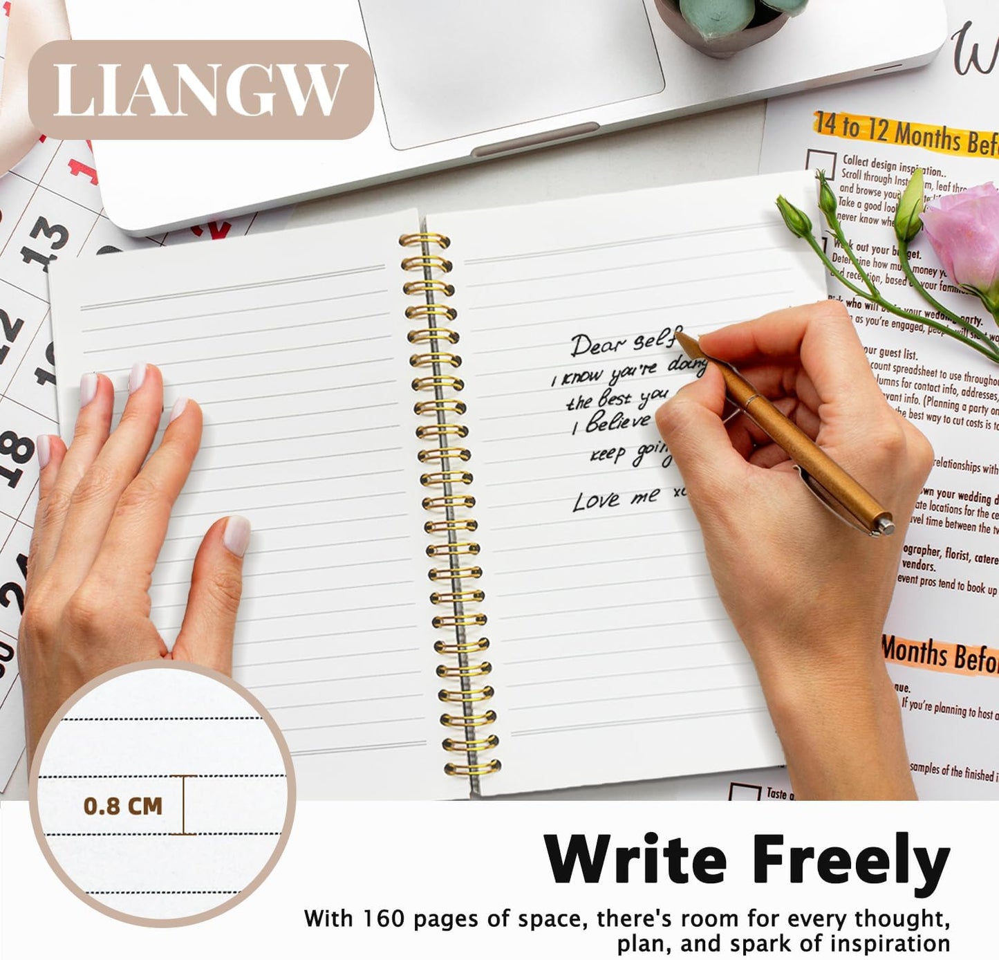 Watercolor Forest Fox Notebook, Fox gifts for women Notebooks for Note Taking, Foxes Themed Gifts Journal, Nature Woodland Wild Animal Journals for Writing, 5.5x8.3 Inch