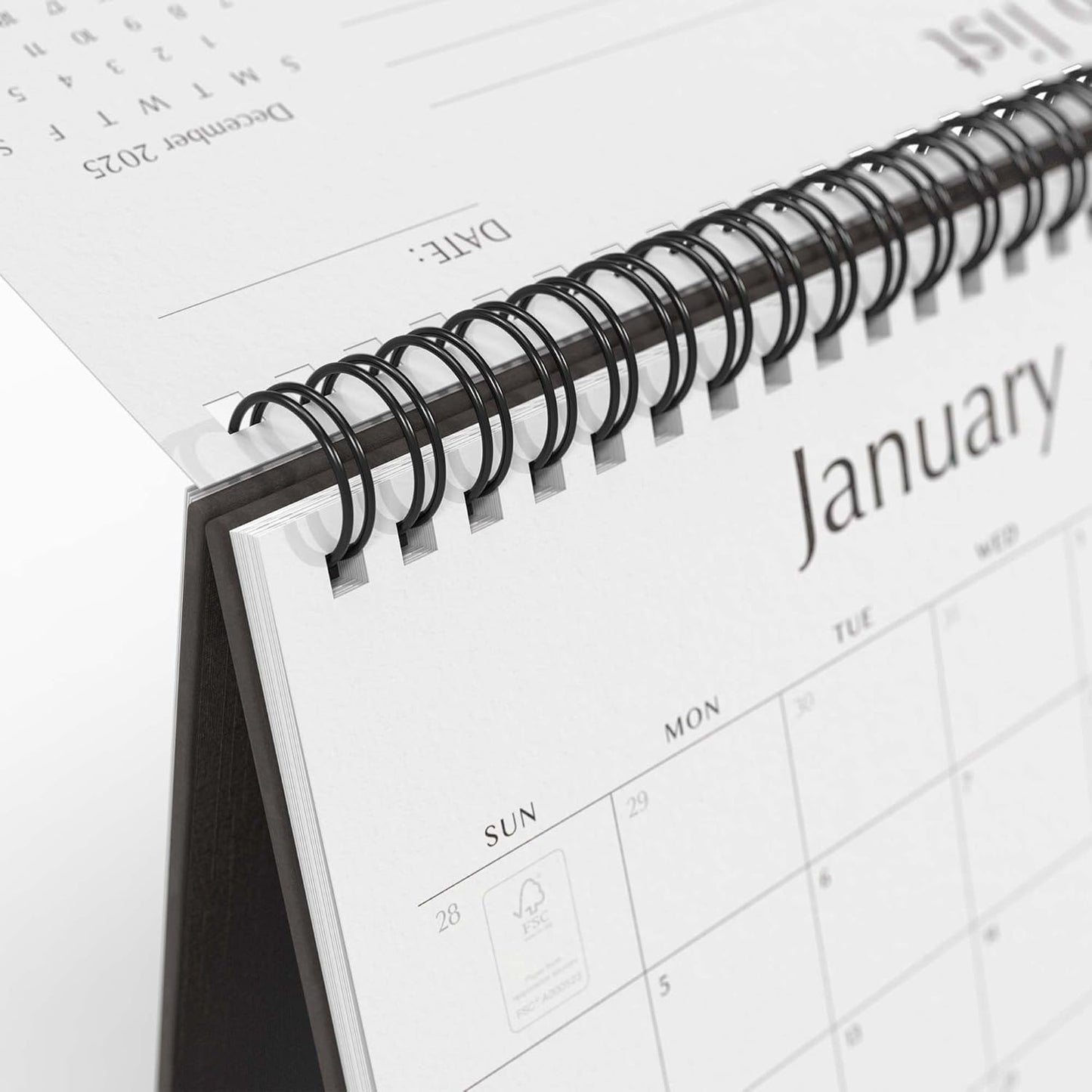 Desk Calendar 2026, Nekmit Standing Flip Desktop Calendar Covers 18 Months Runs from January 2026 to June 2027, Flip Small Desk Calendars with Stickers and Flower Design 8x6"