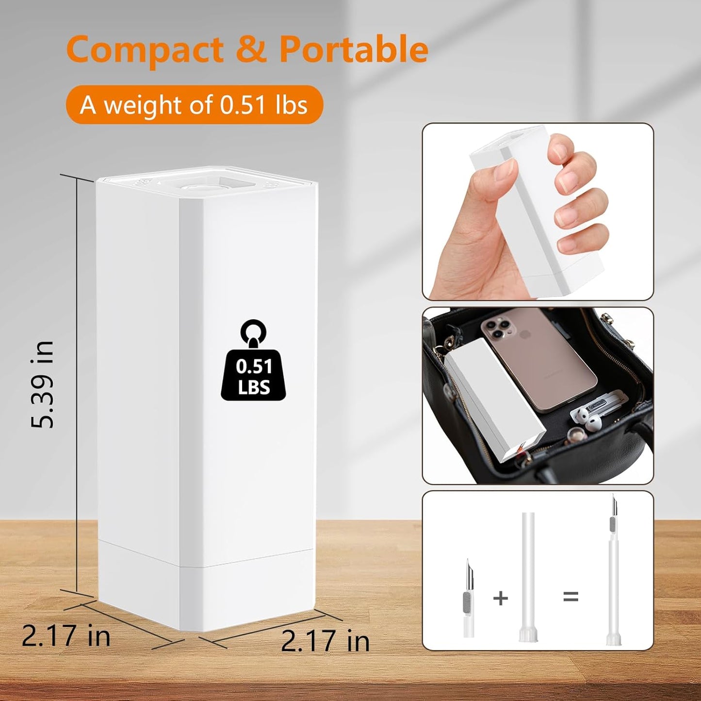 Cell Phone Cleaning Kit, iPhone Cleaning Kit for Charging Port Cleaner Keyboard Cleaning Kit for Airpods/Android/USB C/Earbuds/Laptop/iPad/Camera Lens with Stylus Pen (White (with Putty and Cloth))