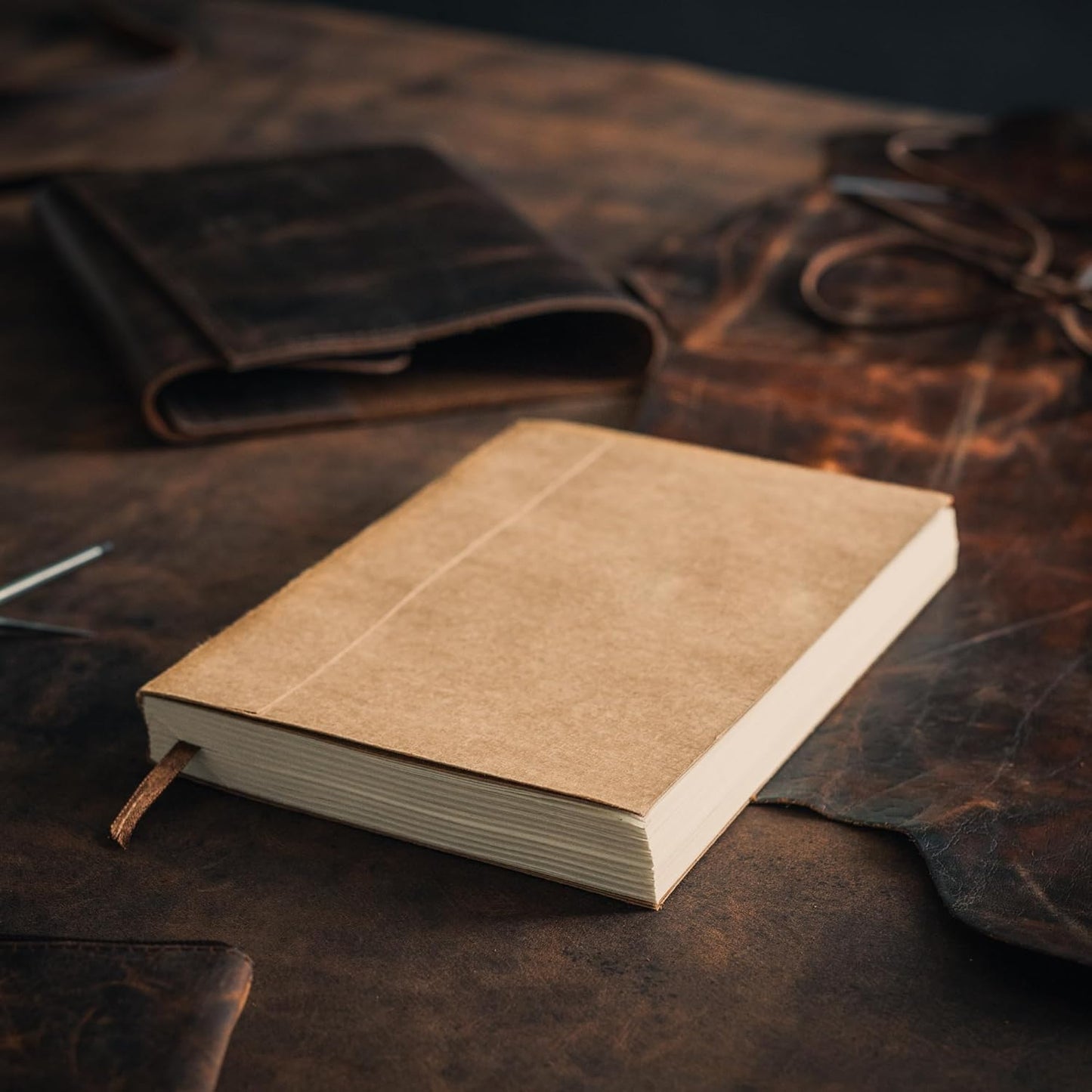 moonster Lined Paper Refill Notebooks for Refillable Leather Journal – Eco Friendly Acid-Free & Tree-Free Recycled Cotton Sheets A5 Ruled Notepad 8.25 x 5.75 Inches w/ 160 Soft Pages & Bookmark