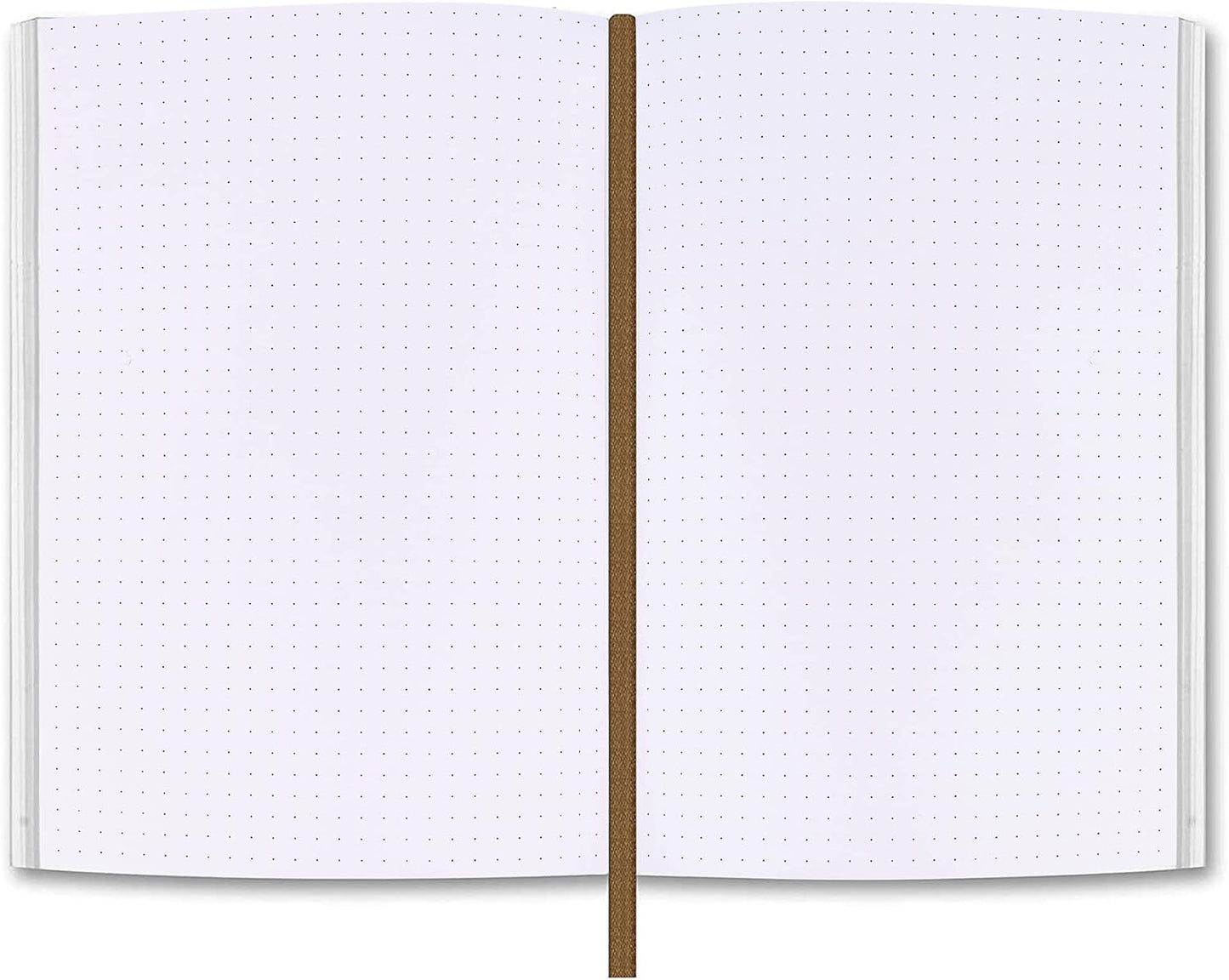 moonster Dot Grid Journal Notebook Paper for Refillable Leather Journals – A5 Hardcover 70gsm Dotted Notebooks for Work 8.25 x 5.75 Inches with 320 Page Refill Note Book and Helpful Bookmark
