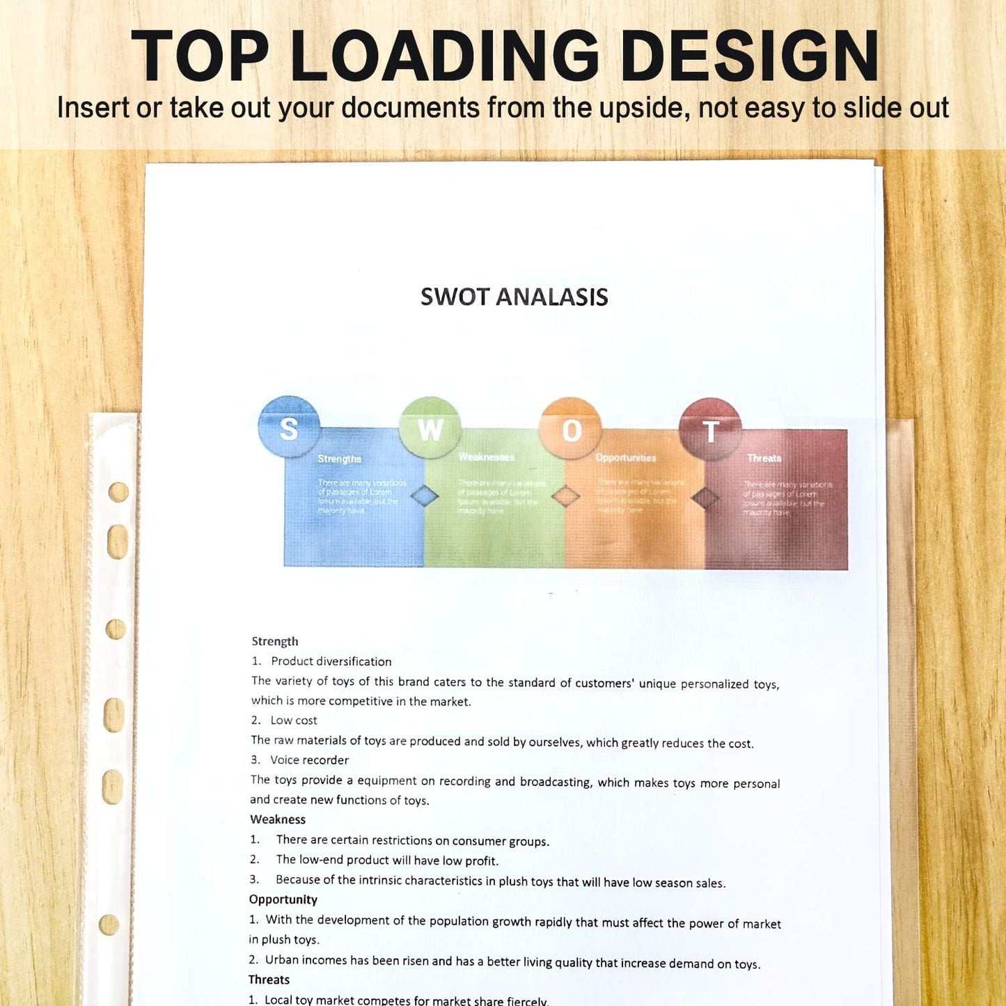 Sheet Protectors, PANDRI 1000 Pack Clear Heavy Duty Plastic Page Protectors Sheet Reinforced 11-Hole Fit for 3 Ring Binder Fits Standard 8.5 x 11 Paper, 9.25 x 11.25 Top Loaded, Excluding Acid