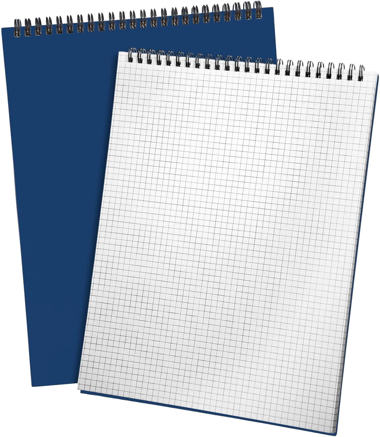 Top Spiral Graph Paper Notebooks 8.7 X11.4 Inch A4 Grid Paper Notepad 70 Sheet Memo Steno Pad for Engineering Writing Sketching Drawing School Office Supplies (Dark Blue,1 Pack)