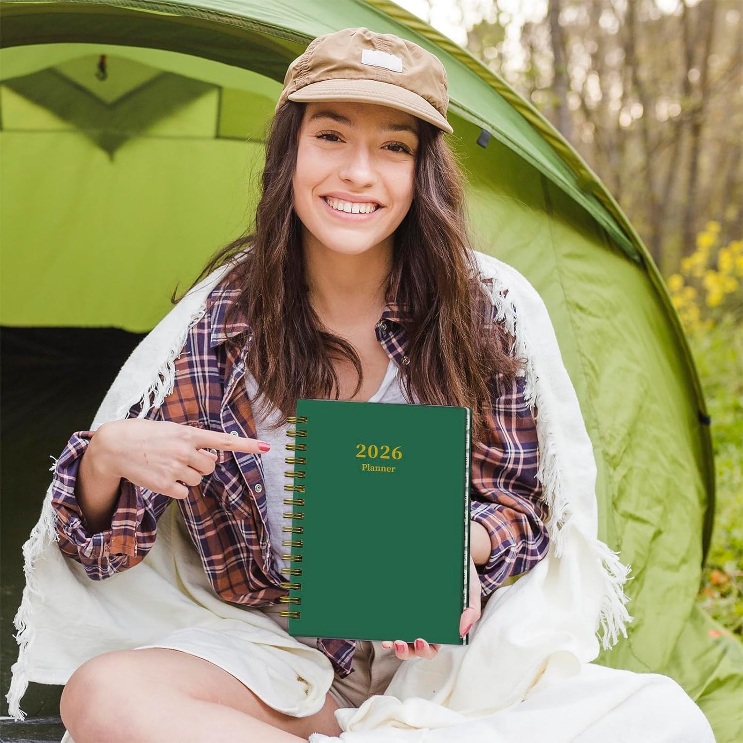 Ymumuda Academic Planner 2026, Daily Weekly and Monthly Calendar Planner (Jan. 2026-Dec. 2026),8.4"×6.3", Hardcover Notebook Teacher Supplies, Premium Thick Paper, Planners for School Work Office